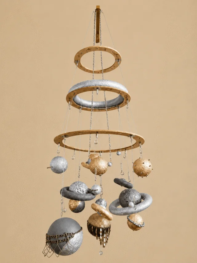 Metallic Planet 3-D Model — cleared artwork, 16 1/2 by 20 inches