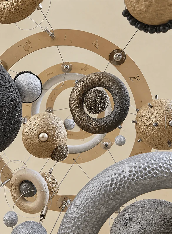 Metallic Planet Mobile and 3-D Model