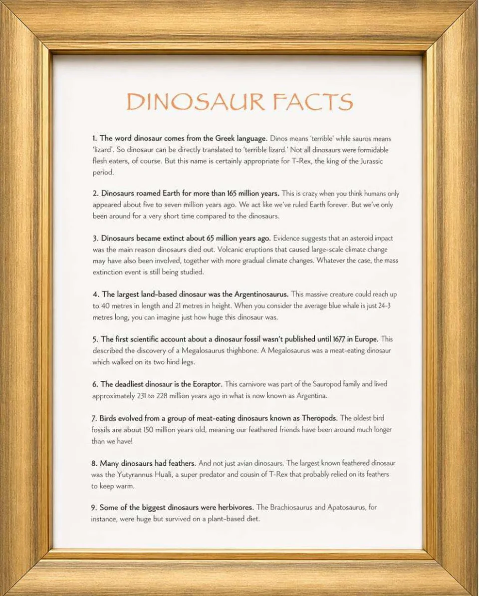 Antique Dinosaurs